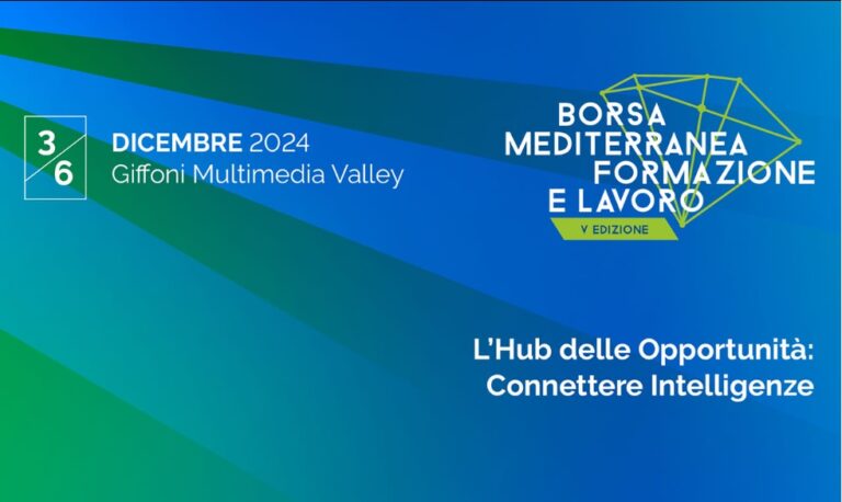 Dal 3 al 6 dicembre – Borsa Mediterranea Formazione Lavoro