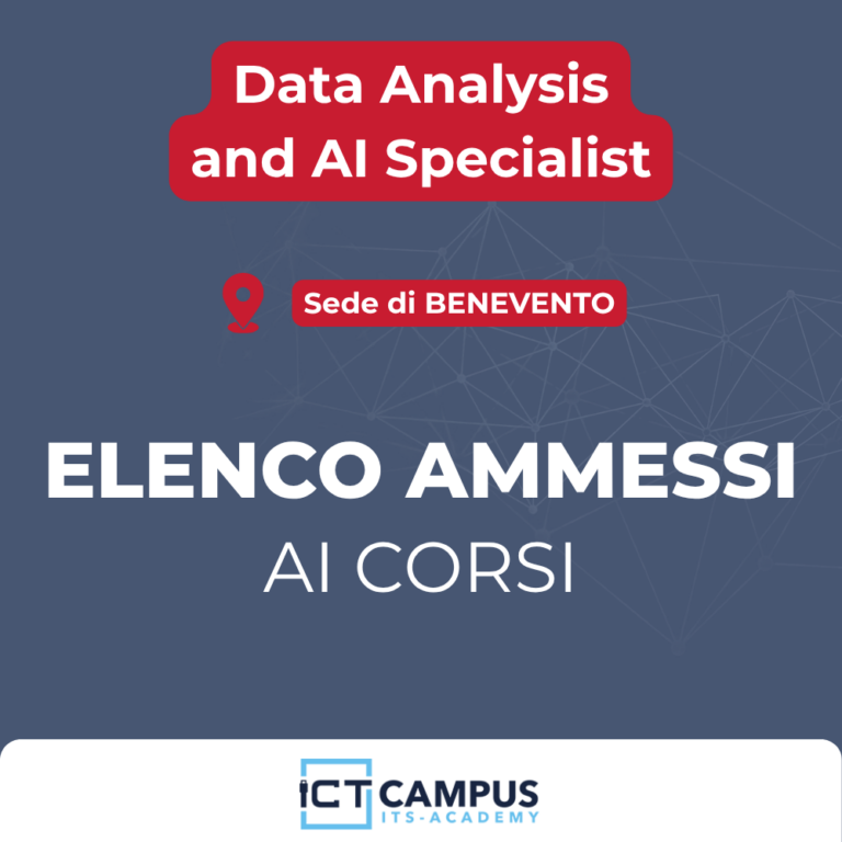 Data Analysis and AI Specialist – Graduatoria Finale