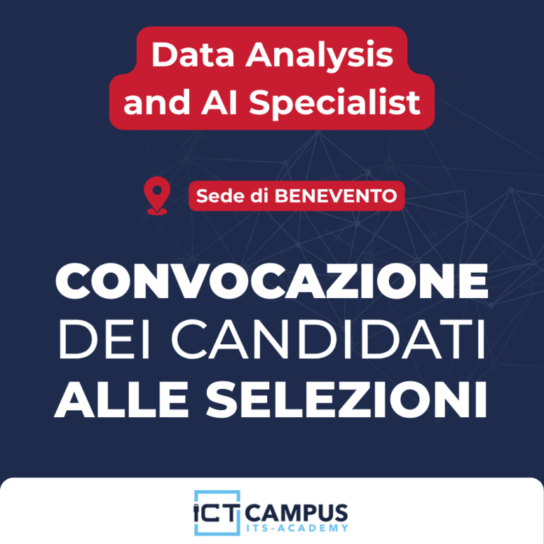 Data Analysis and AI Specialist – Online l’elenco degli ammessi alle selezioni