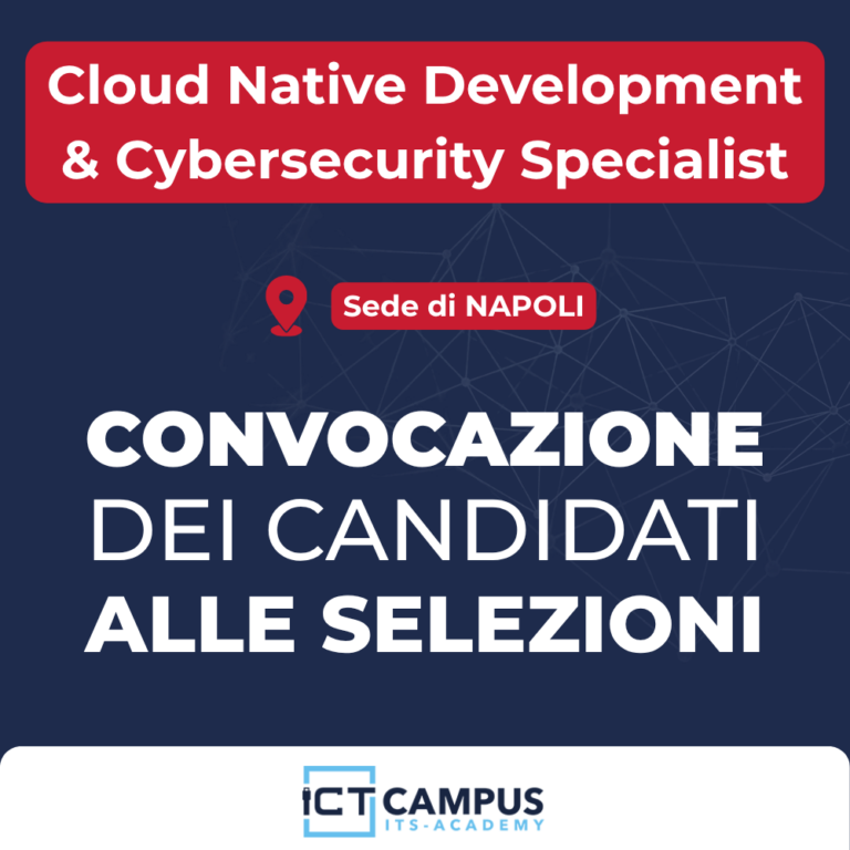 Cloud Native Development & Cybersecurity Specialist – Online l’elenco degli ammessi alle selezioni